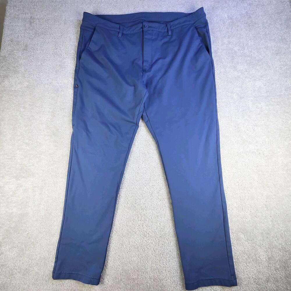 BYLT Everyday Pant 2.0 Skinny Fit Mens 42 Light Blue Performance Pants - Picture 2 of 12